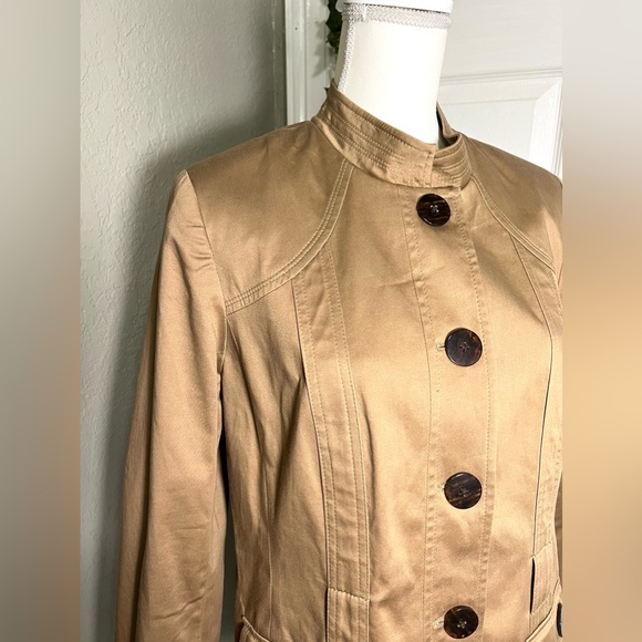 💫NWT Vintage Khaki utility - cargo style Jacket cotton jacket - Picture 11 of 12